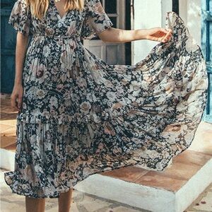 Spell amethyst garden party dress nightfall size M